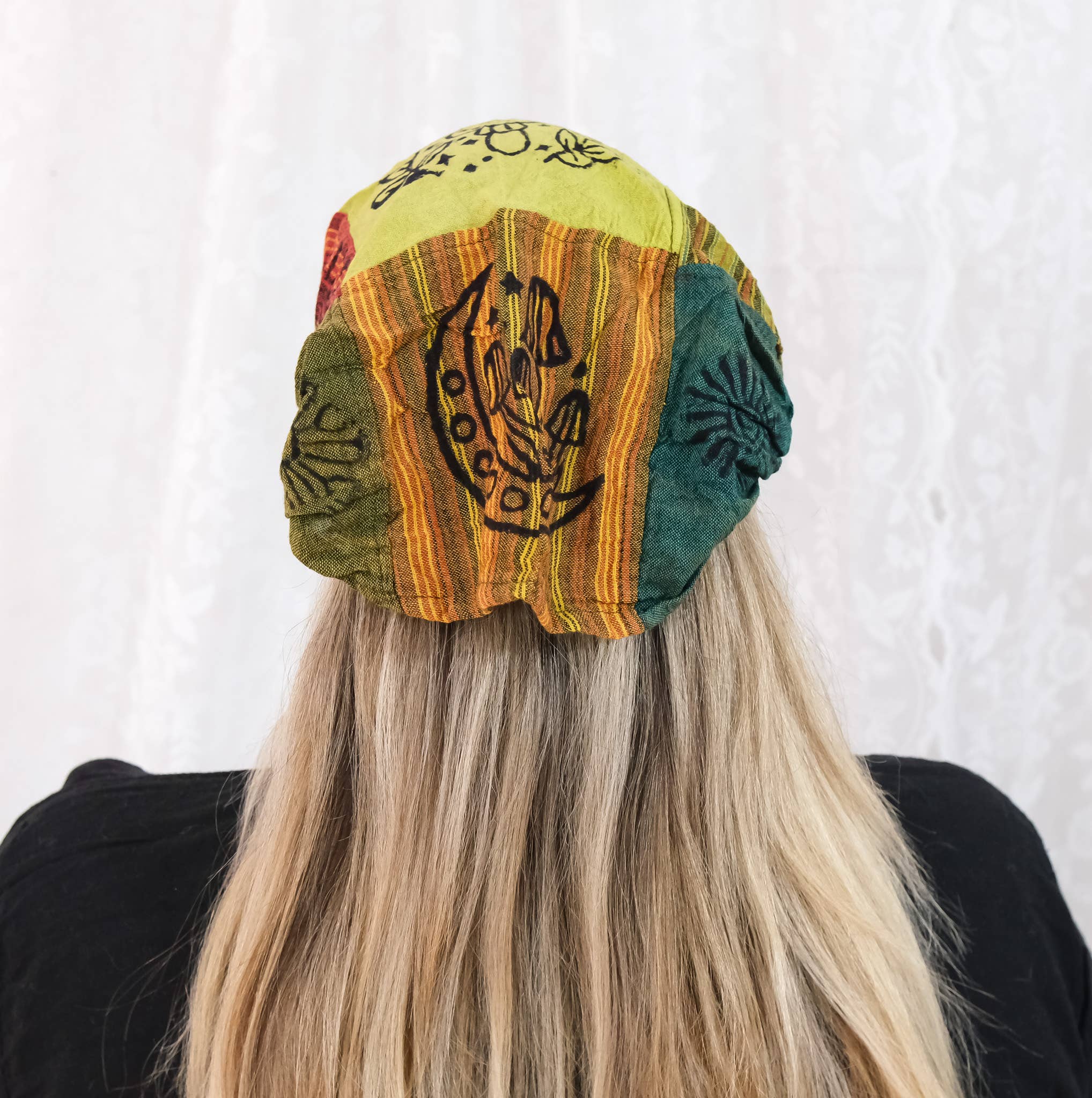 Karma Nepal Crafts - Wholesale Fashion Headband - Women's - Cotton Patch Unisex Block Print Head Band15