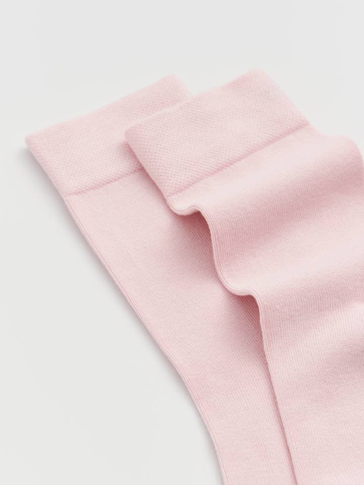 Marshmallow Pink Bamboo Socks for wholesale on Faire3