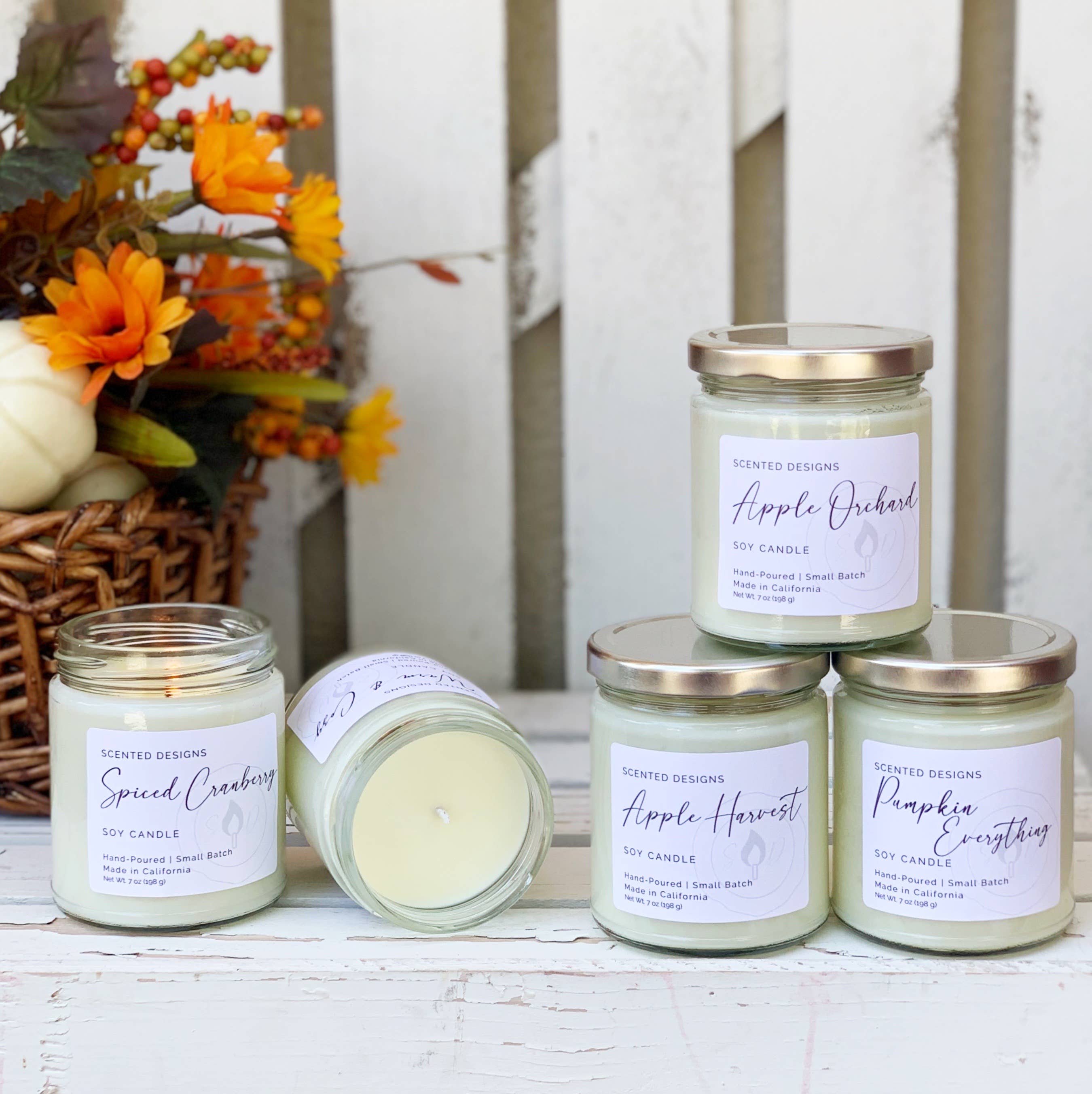Scented Designs Candle Co - Wholesale Jar/Filled Candle - Pumpkin Everything Soy Candle - 7oz Signature Jar4