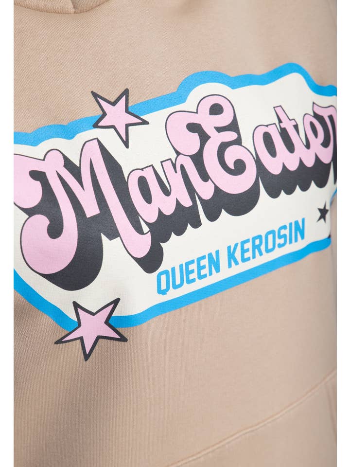 beige Felpa con cappuccio «Man Eater» in vendita all'ingrosso su Faire4