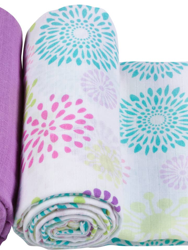 Colorful Bursts Swaddle - Pack of 2 for wholesale by Miracle Blanket- The #1 Pediatrician-recommended Swaddle