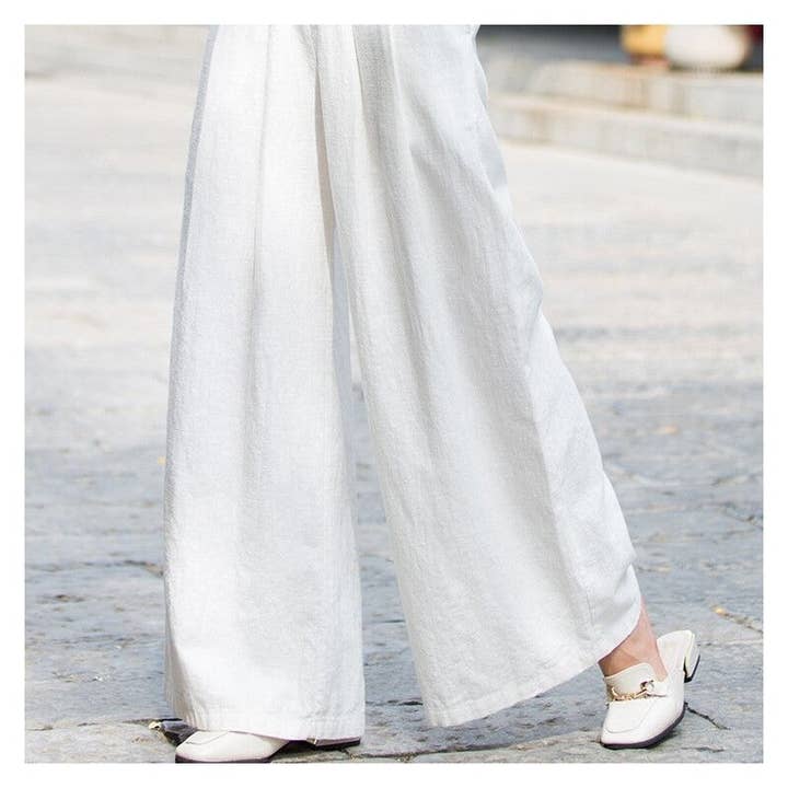 UZ Wholesale Store - Wholesale Pants - Women's - Solid Color Loose Wide Leg Pants6