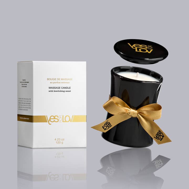 BOUGIE DE MASSAGE ENVOÛTANTE TESTER pour la vente par YESforLOV US