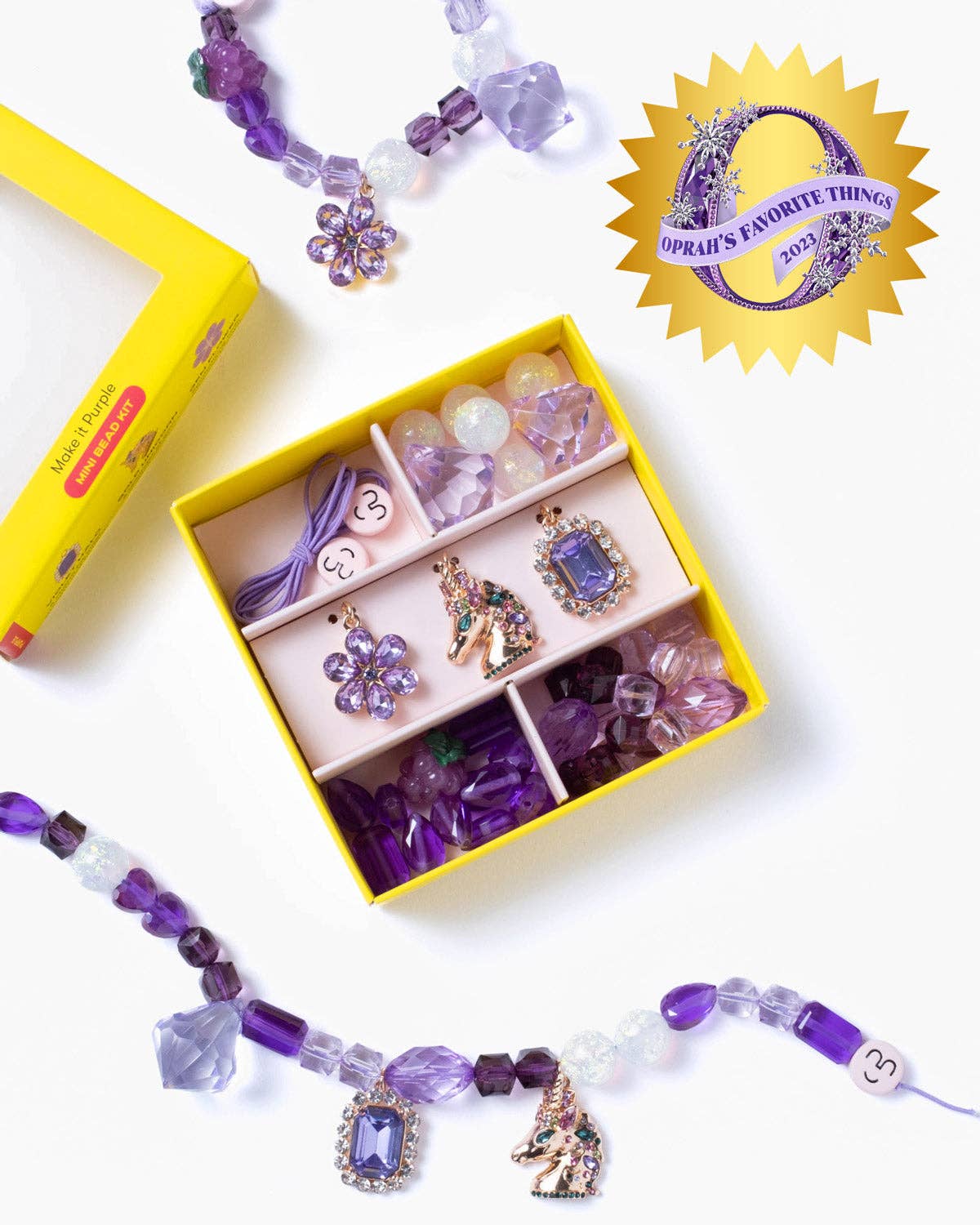 Super Smalls - Wholesale DIY Jewelry - Kids - Purple Charm Mini Bead Kit