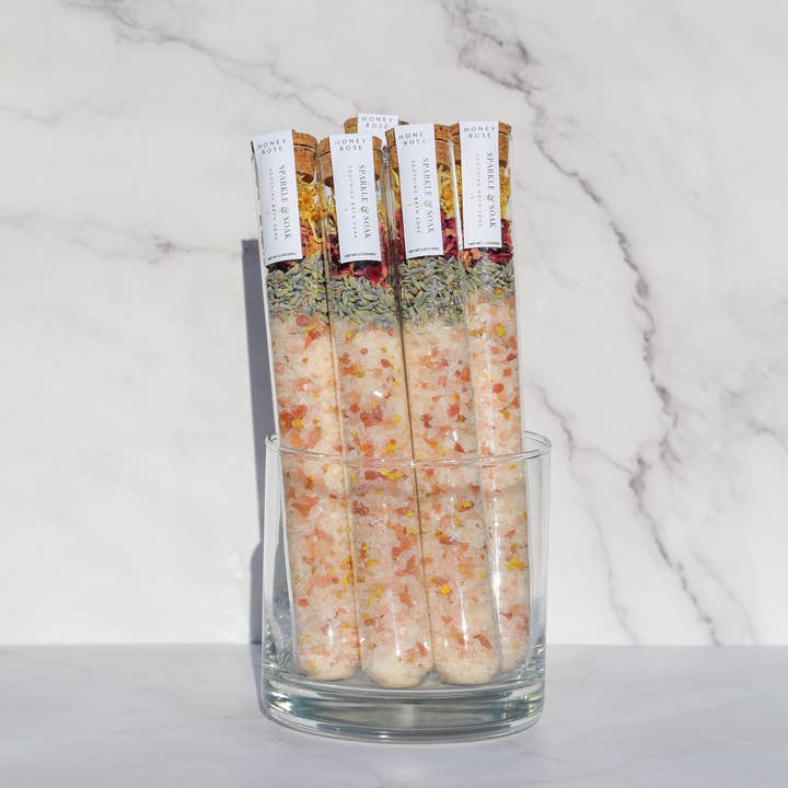 The Enchanted Hive - Wholesale Bath Salts - Sparkle & Soak: Honey Rose Bath Salts1