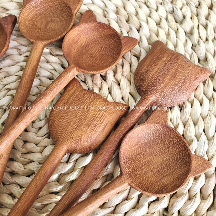 194 Craft House - Wholesale Kitchen Spoon - Hand-Carved Wooden Spoon - Home Decor and Gifts5