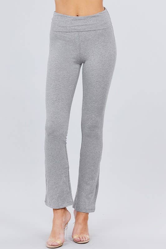 Active Basic | Active USA - Wholesale Sportbroek - Dames - Yoga legging met tailleband en wijde pijpen32