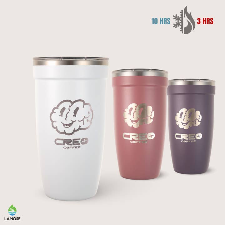 Custom Engraved Business Logo Mug Insulated Mug with Package for wholesale by LAMOSE