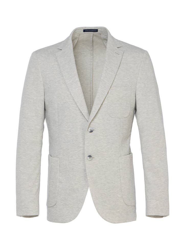 Blazer de Viaje de Punto Elástico Gris para venta al por mayor de American Heritage
