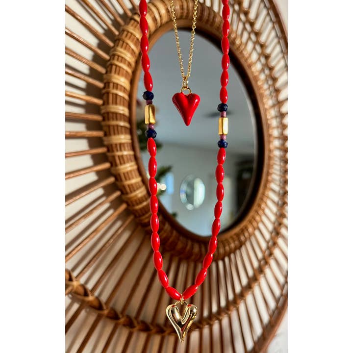 Heather Kahn – Engroshandel Halskæde med vedhæng – Rouge Celebration Halskæde1