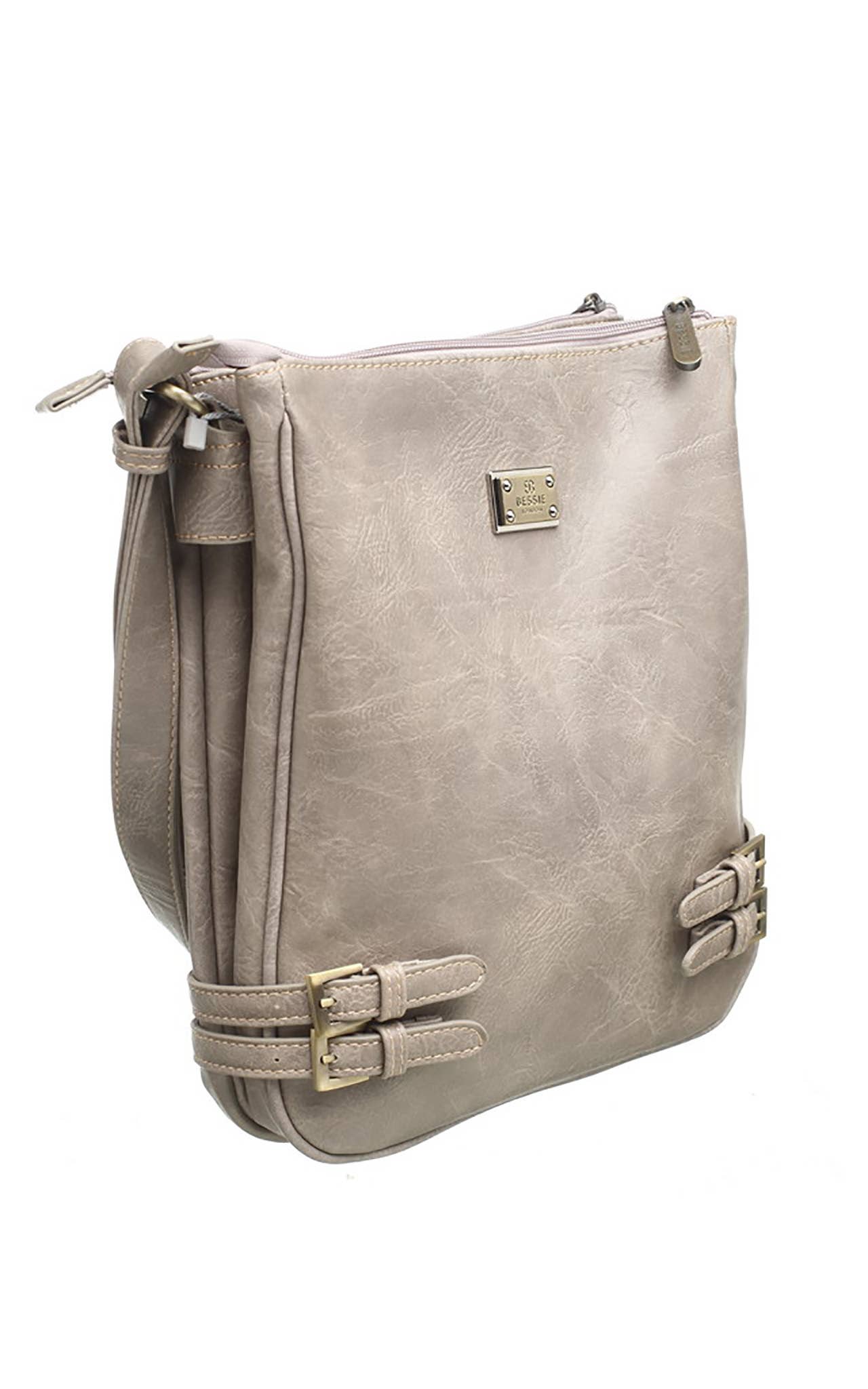 Bessie London - Wholesale Crossbodytas - Dames - Klassieke schoudertas met gesp en ritssluiting2