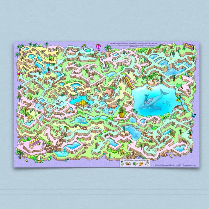 11x17" Tropischer Paradiesdruck für den Großhandel von Boggess Art