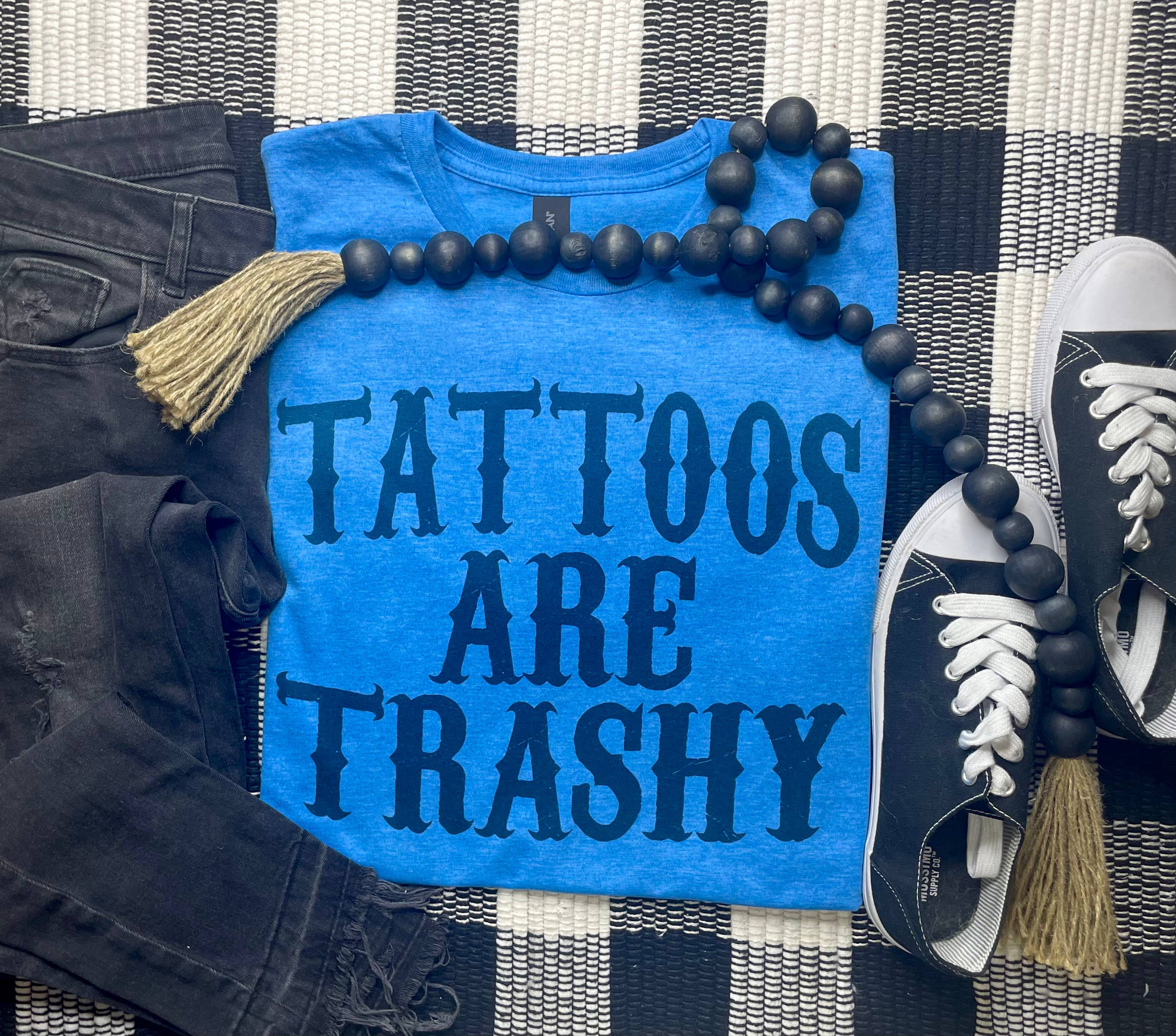 Citrine Daisy - Wholesale Screen Printed T-Shirt - Women's - Tattoos Are Trashy (T-Shirt)0