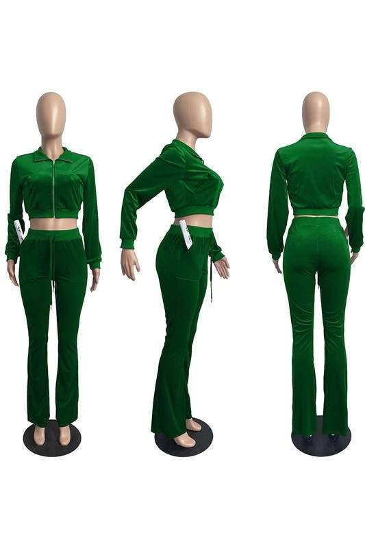 Queen Fashion – wholesale Set med topp och kjol - Dam – Velourjacka träningsset11