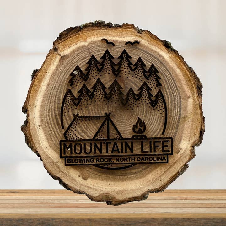 Bergsliv Trämagnet för wholesale av Cardinal Souvenirs