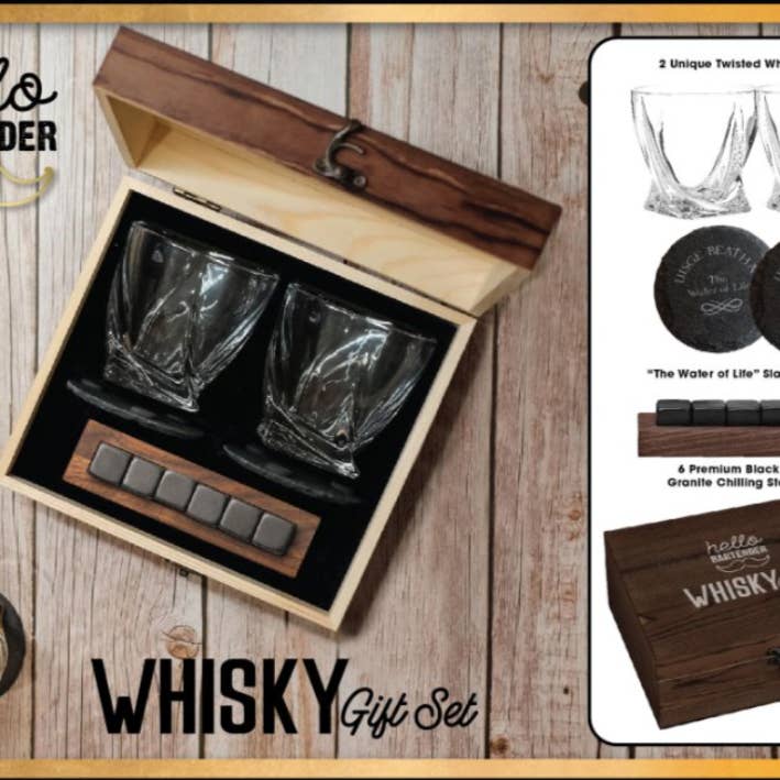 Hello Bartender Premium Whisky Gift Set for wholesale by Grill Society