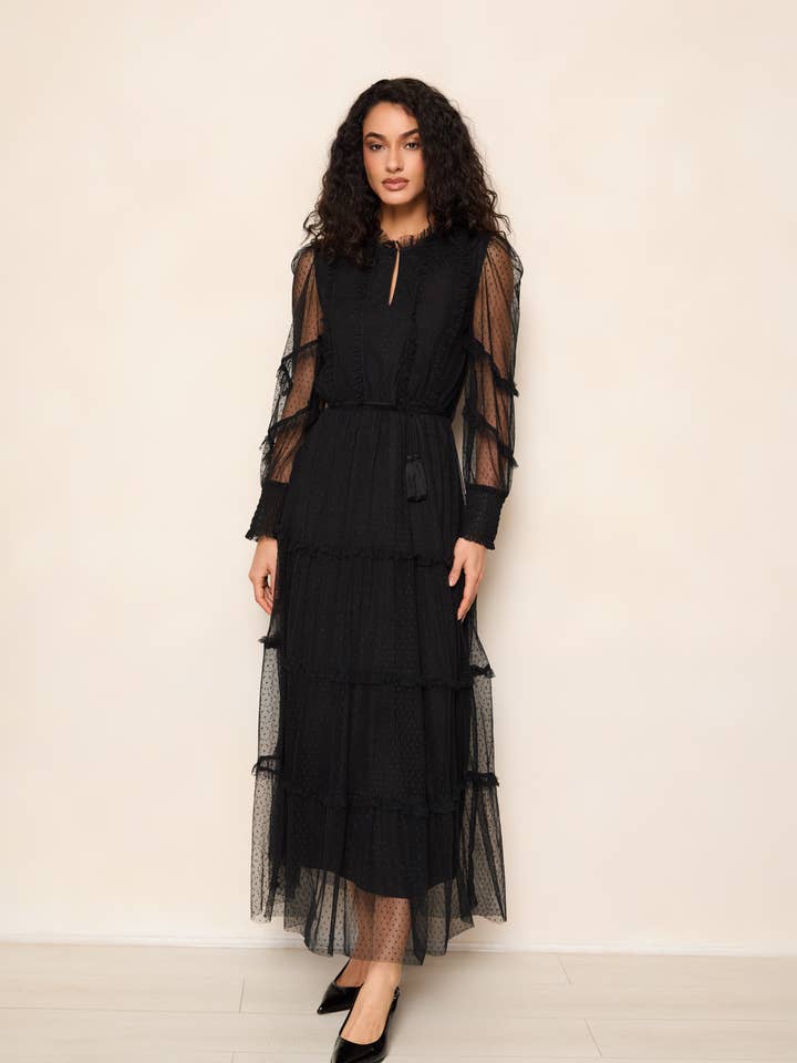 Anastasia Black Dress for wholesale by Raishma