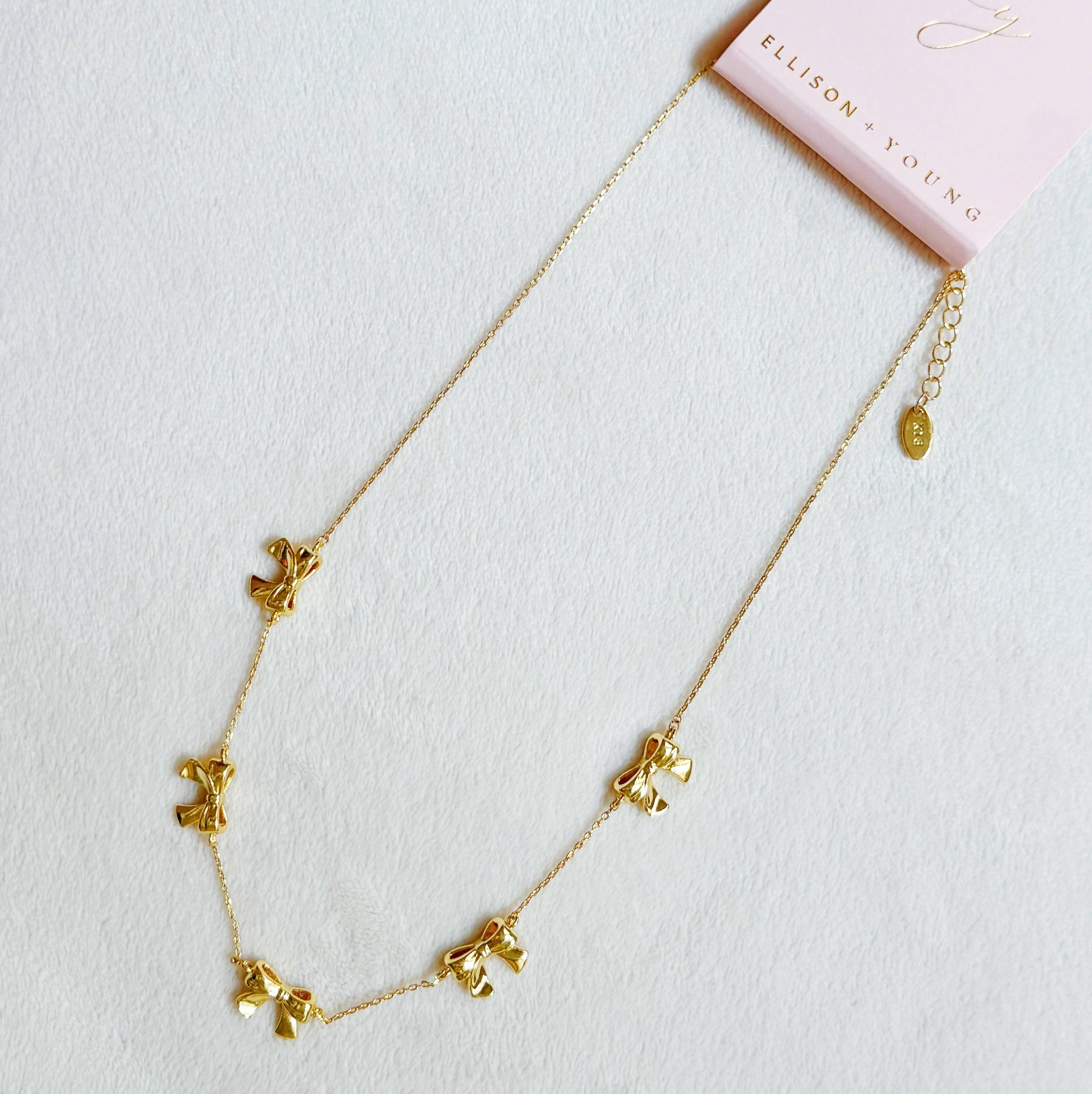 Ellison+Young - Wholesale Pendant/Charm Necklace - Bow Festival Necklace3