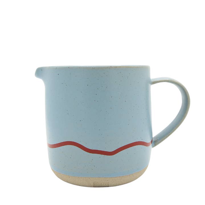 Keith Brymer Jones Studio Large Jug 400ml - Pebble & Red for wholesale by Forma House