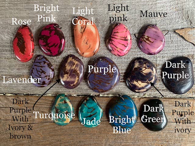 Veronica Riley Martens - Wholesale Pendant/Charm Necklace - Long Necklace With Tagua Pendant1