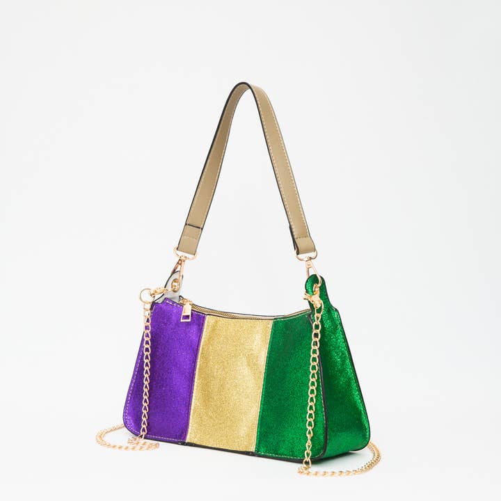 Mardi Gras glitter handbag for wholesale by SongLily