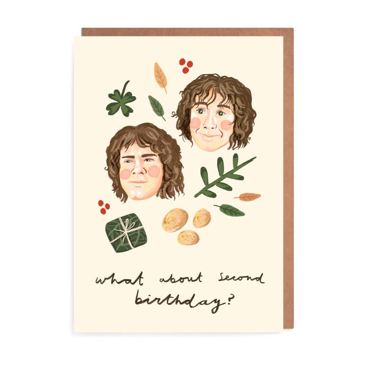 Hobbit 2e Verjaardagskaart - In de Ban van de Ring voor wholesale door URGHH Card Co.