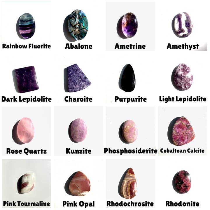 Moon Mountain Gems - Wholesale Spiritual Stone/Crystal - 25g Gemstone Cabochons, Natural Crystal Cabochon, Gemstone Cabochon, Cabochon for Jewelry Making, 100 Cabochons to Choose From, Listing #15