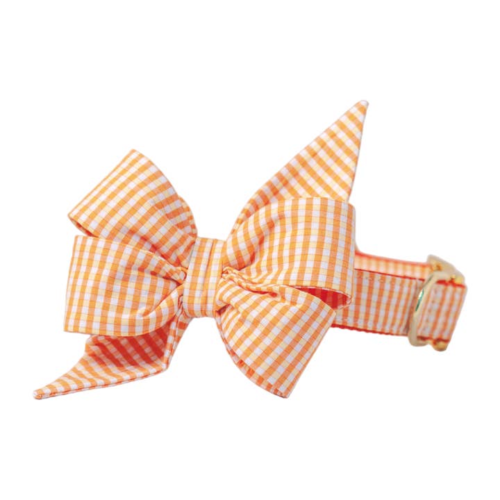 Collier pour chien Sunny Gingham Belle Bow pour la vente par Crew LaLa