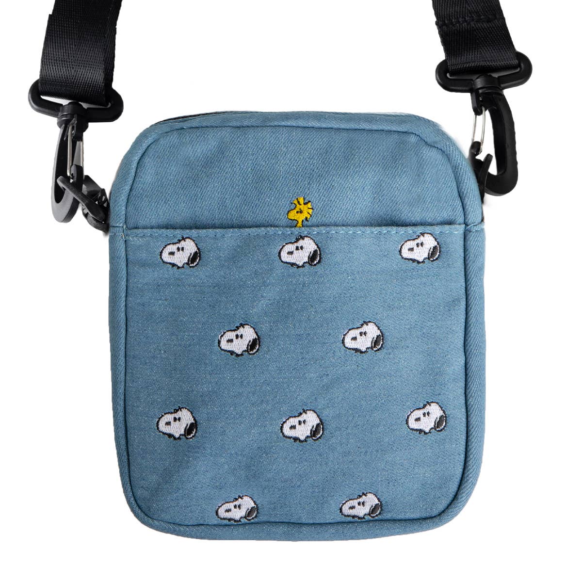Three Potato Four - Wholesale Crossbody Bag - Unisex - 3P4 x Peanuts® - Snoopy Embroidered Crossbody Bag (Denim)1