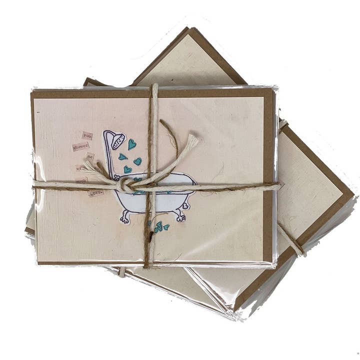 Set di biglietti di auguri «Because There is always someone to thank» (grande) per la vendita all'ingrosso da parte di The Creative Farm Girl