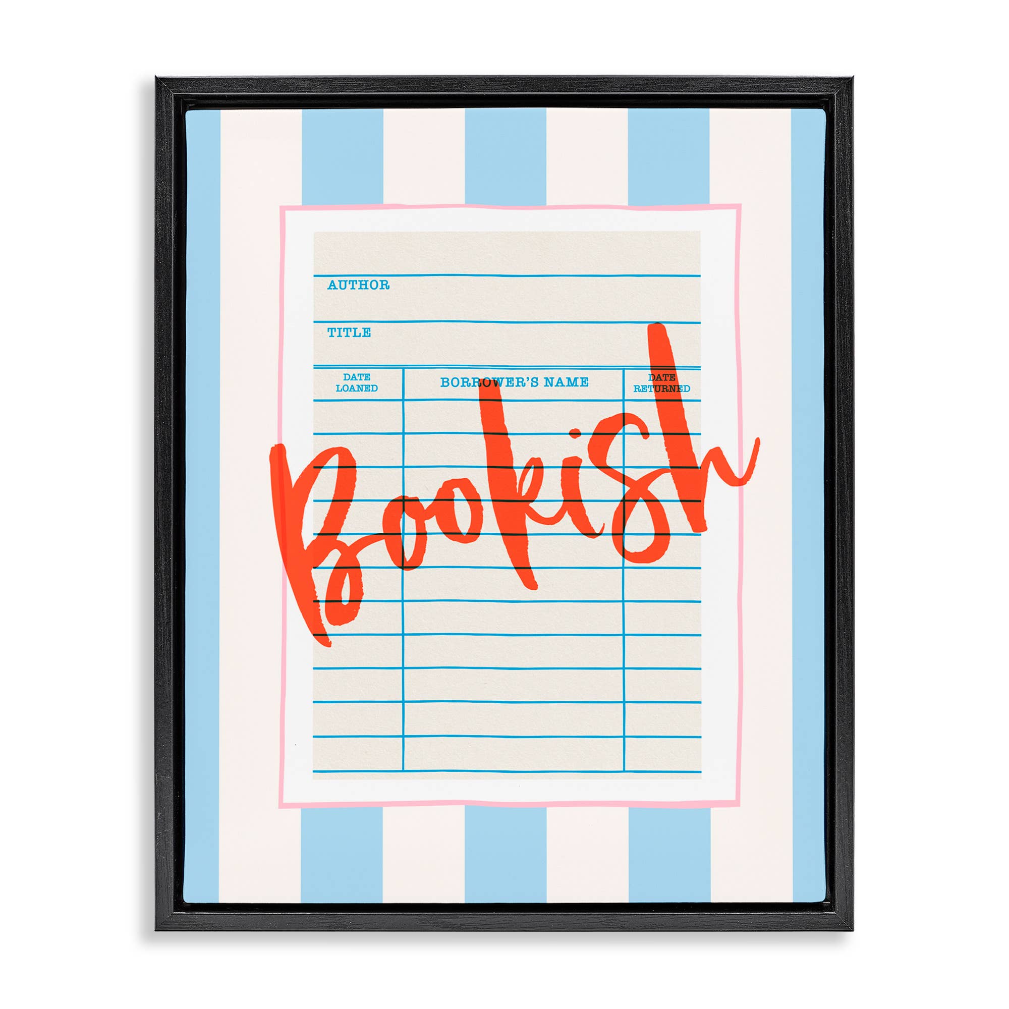 Stupell Industries - Wholesale Wall Sign - Bookish Library Card - Framed Wall Art22