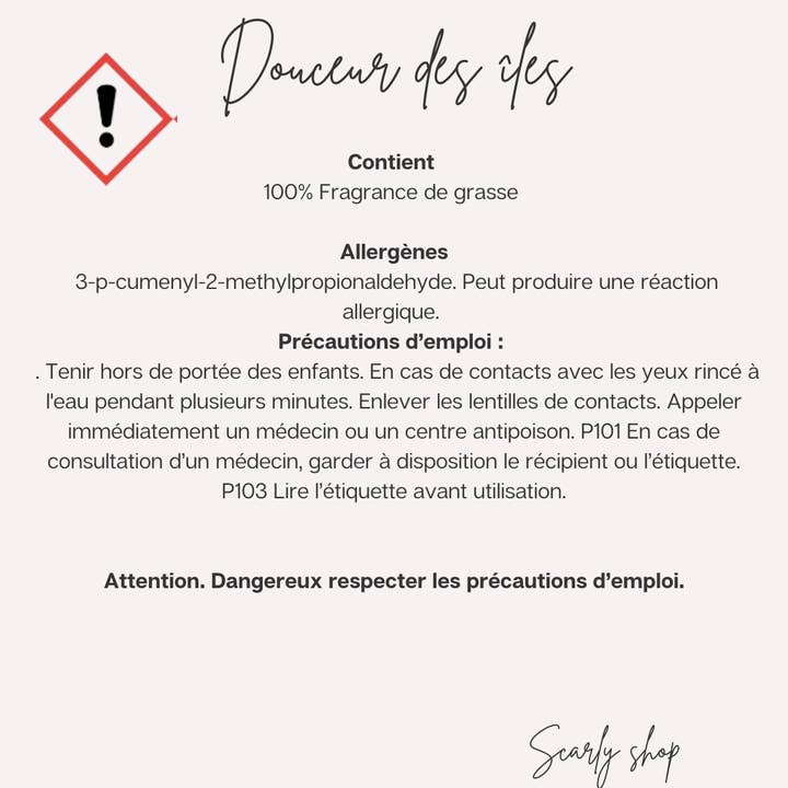 Scarly Shop - Wholesale Car Freshener - Unisex - Car diffuser - Monoi - Island Softness2