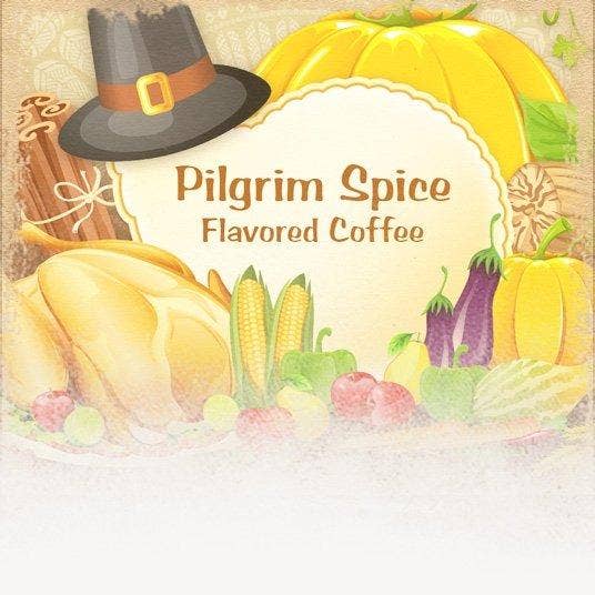 Pilgrim Spice Flavored Coffee (Thanksgiving Theme) for wholesale by CoffeeAM