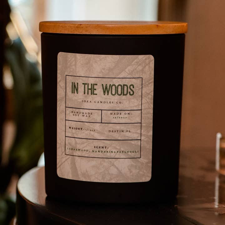 In The Woods for wholesale by Joka Candles Co.