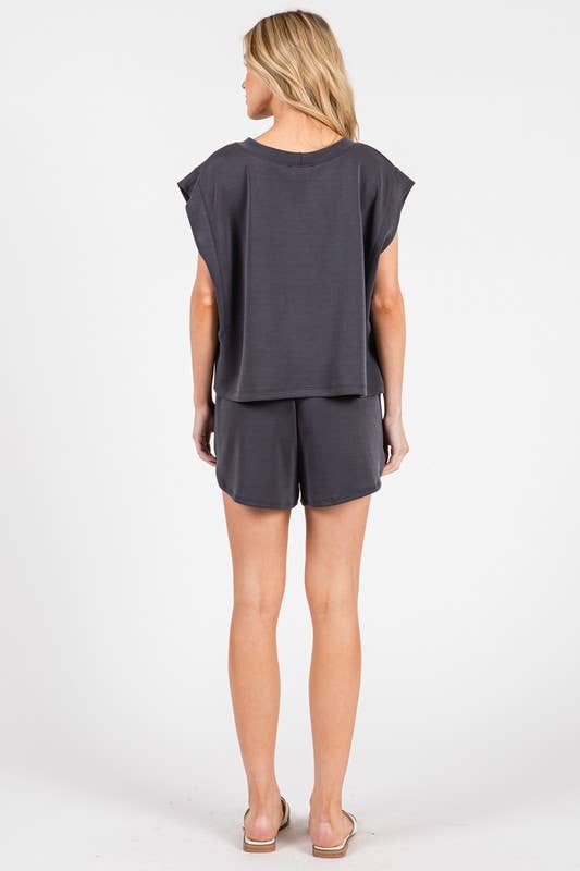 Final Touch - Wholesale Shorts - Women's - Modal Jersey Dolphin Shorts - NP70378A12