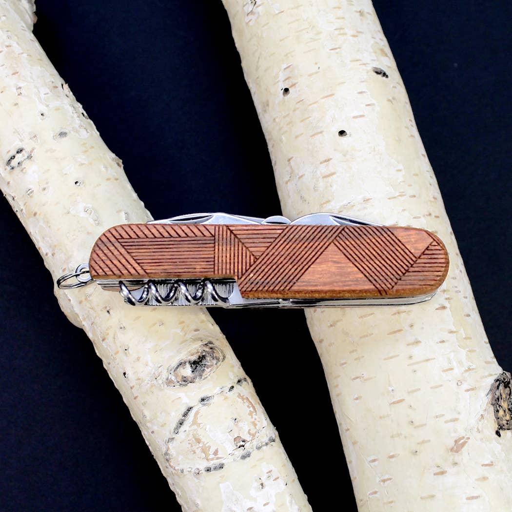 OTTI - Wholesale Pocket Knife/Holder - 7-Tool Pocket Knife with Engraved ARCHITECT Design