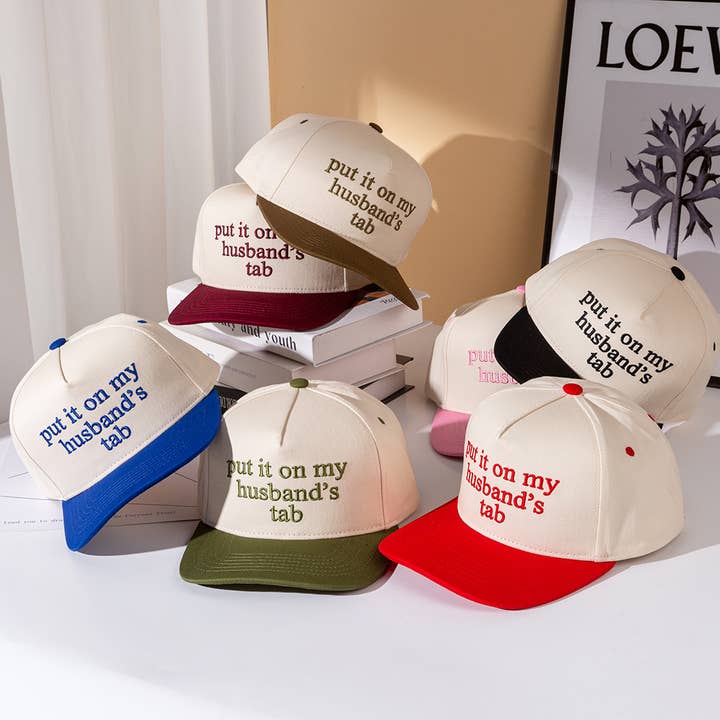 Sensibling Corp. - Wholesale Baseball Cap - Women's - PUT IT ON MY HUSBANDS TAB Embroidered Baseball Cap23