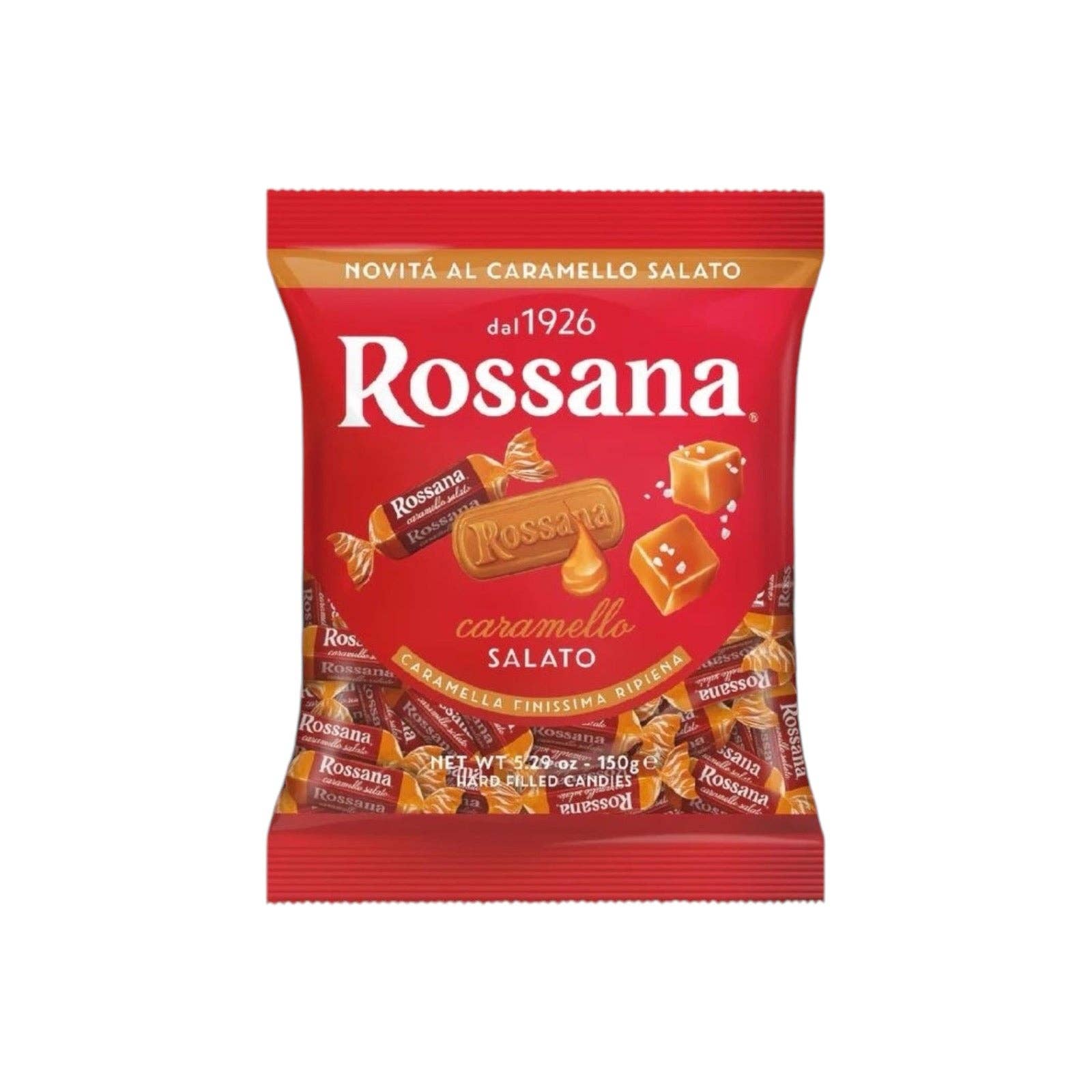 Made in eatalia - Wholesale Hard Candy - Rossana al caramello salato salted caramel candy 150gr0