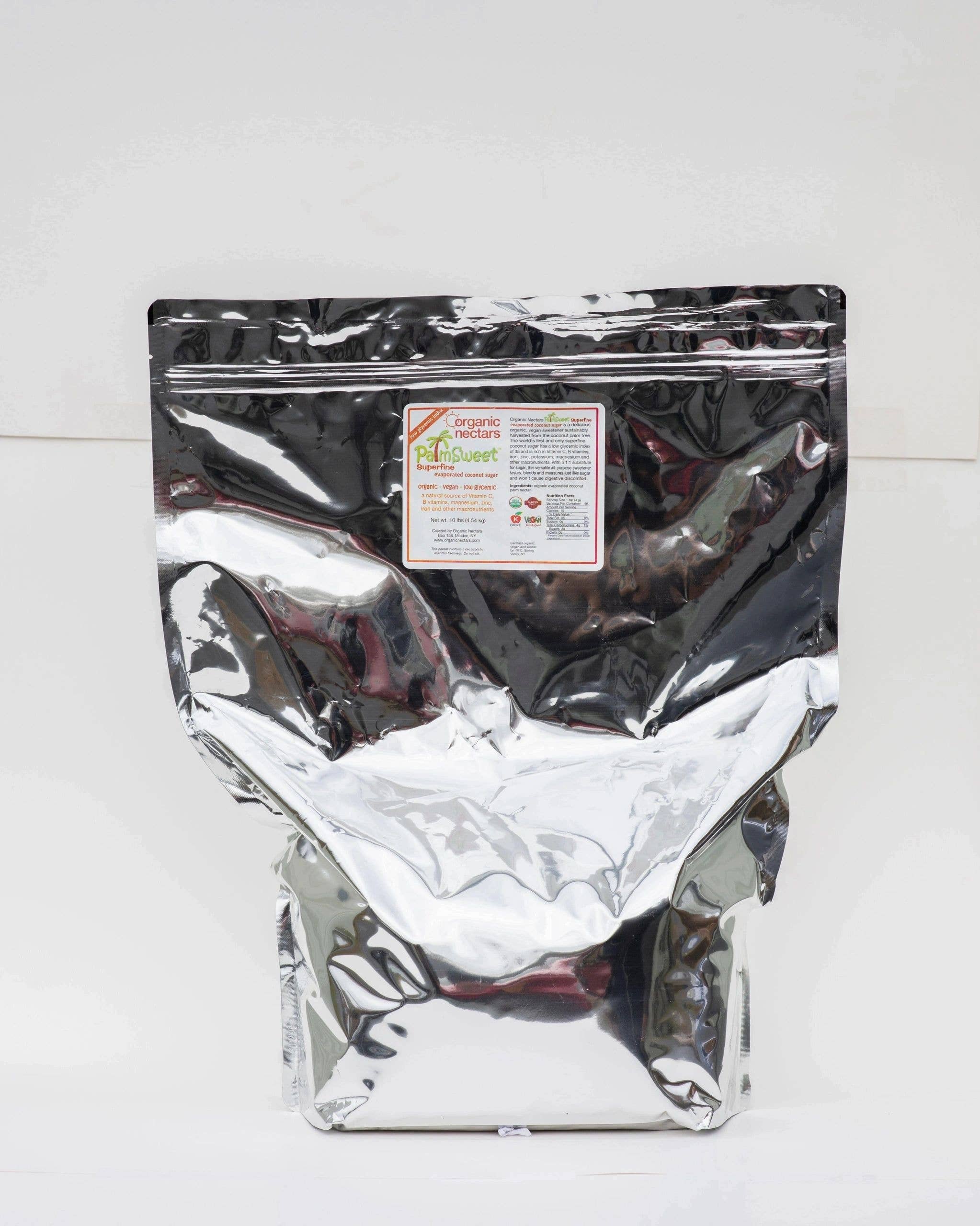 Organic Nectars - Venta al por mayor Azúcar - Azúcar de coco superfino - 10 lbs
