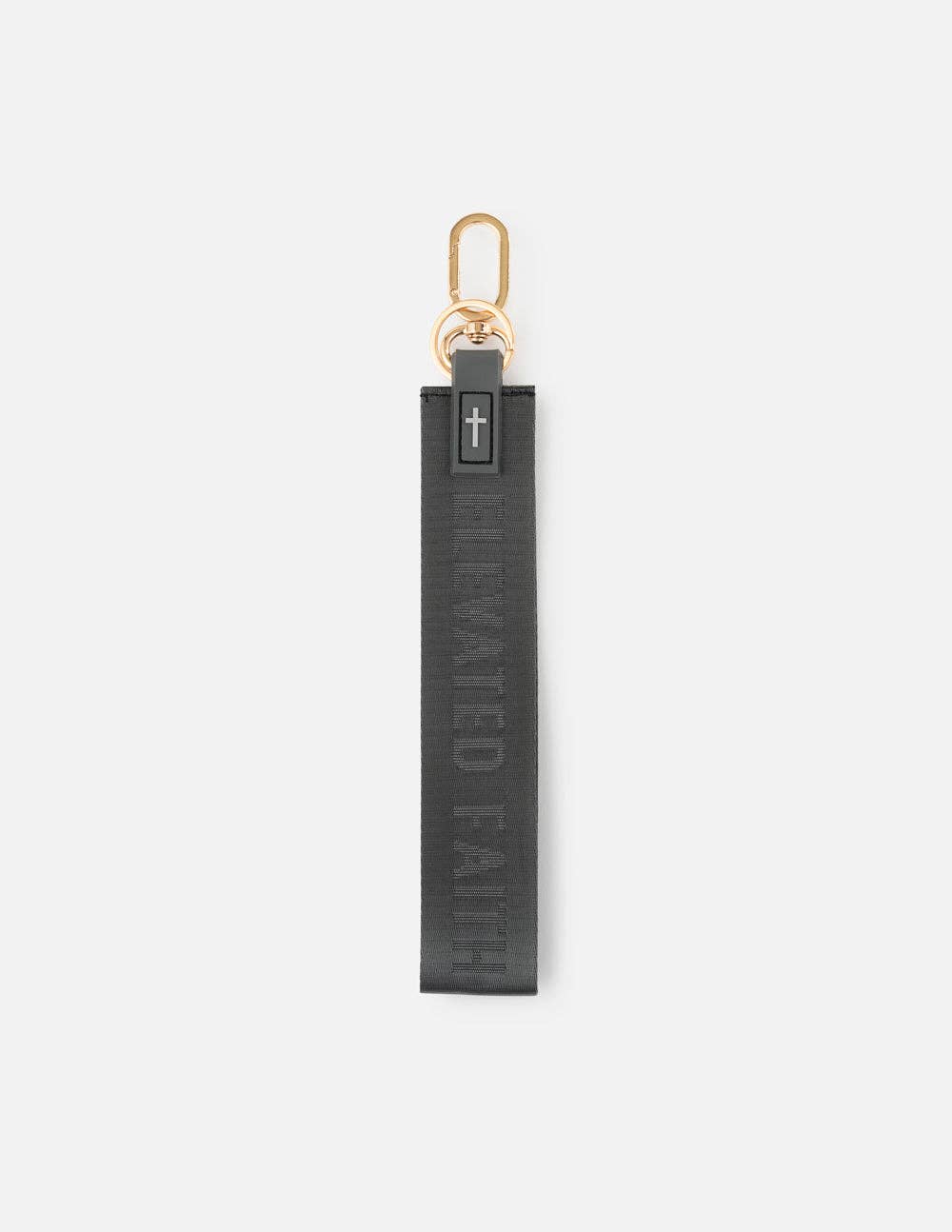Elevated Faith - Wholesale Keychain - Unisex - Black Oversized Logo Keychain0