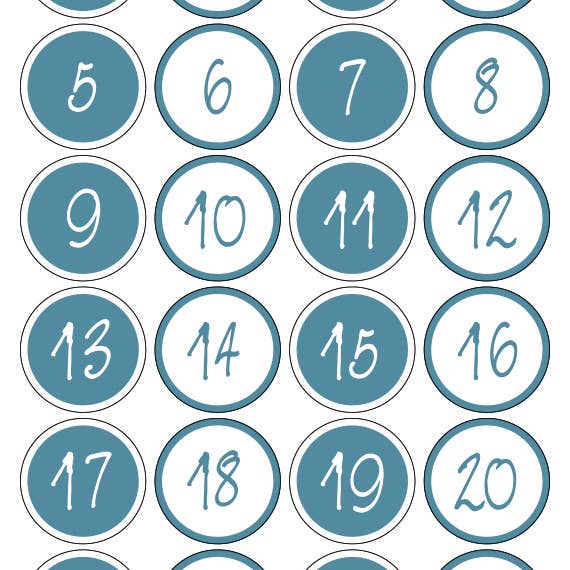 URSUS® / Buntpapierfabrik Ludwig Bähr GmbH & Co. KG - Wholesale Advent Calendar - Frosty advent calendar set3