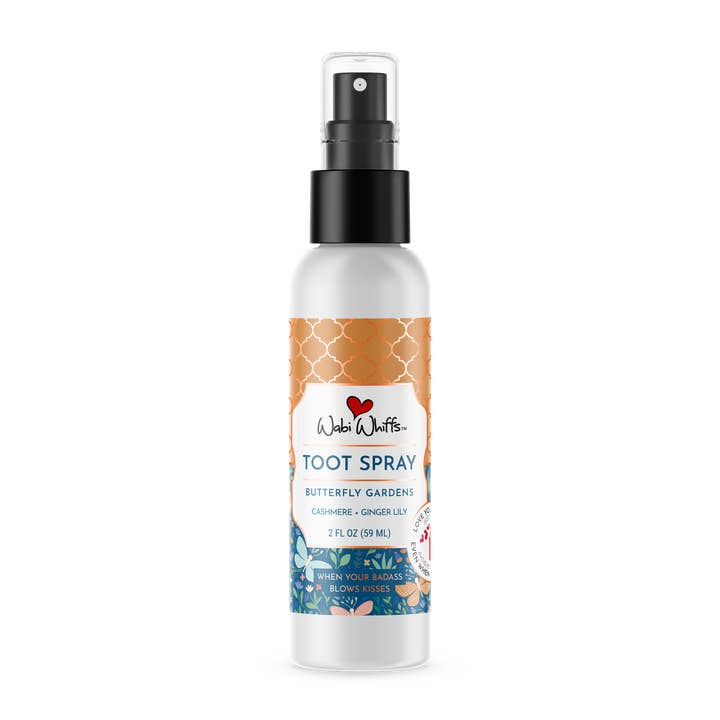 2oz Sommerfugl (Cashmere+Ingefær Lilje) Toot Spray Luftpleje for engroshandel hos Wabi Whiffs