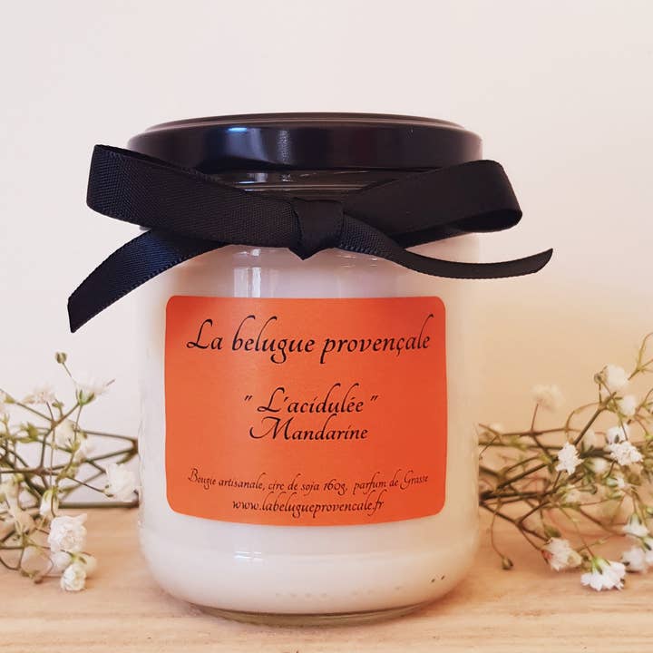 „L'Acidulée“ Mandarine Candle for engroshandel hos La belugue provençale