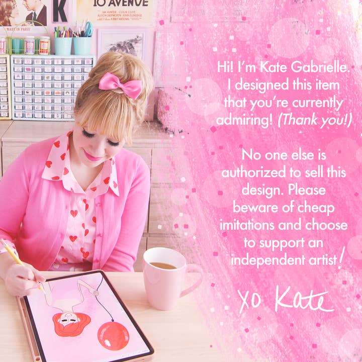 Kate Gabrielle - Wholesale Sticker - Vampire girl glow in the dark sticker