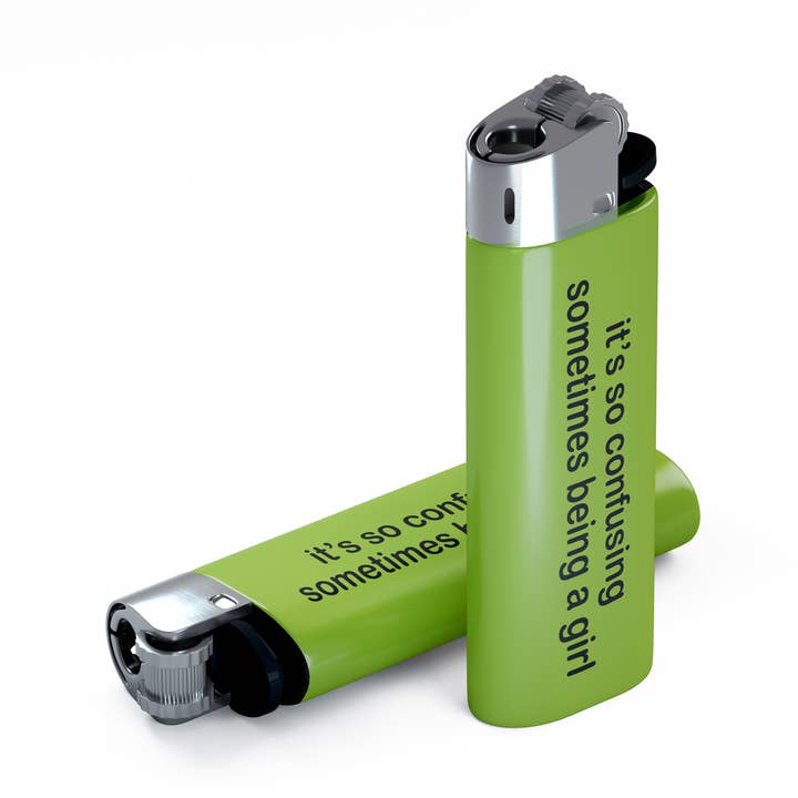 Charli Brat Confusing Being A Girl Lighter for wholesale by jeganmones