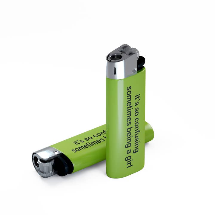 jeganmones - Wholesale Lighter - Charli XCX Brat Confusing Being A Girl Lighter