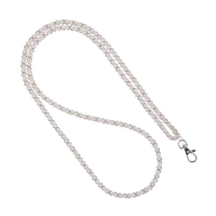 Summer White Silver Handykette für den Großhandel von Miami Chains & Co.