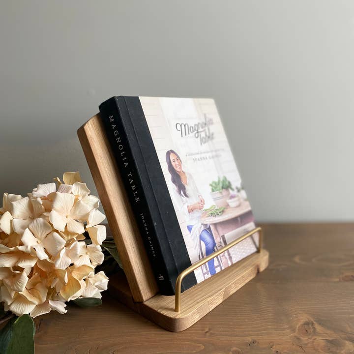 26&7Co. - Wholesale Book Stand - Cookbook Stand, Recipe Stand | Walnut1
