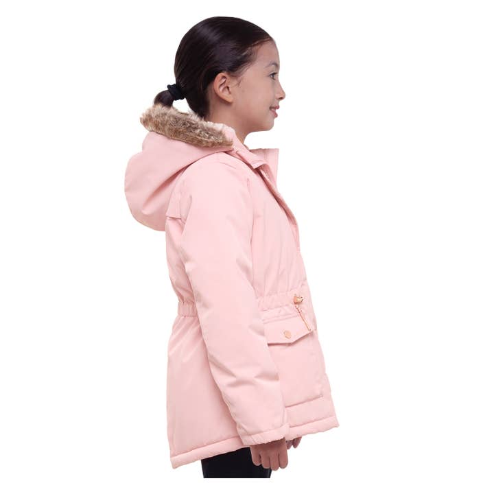 Rokka & Rolla - Wholesale Parka - Kids - Girls' Hooded Parka Jacket Fleece Lined Winter Coat4