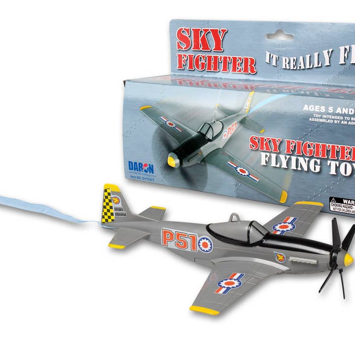DYT1077 Sky Fighter flying toy and a string for wholesale by Daron Worldwide Trading